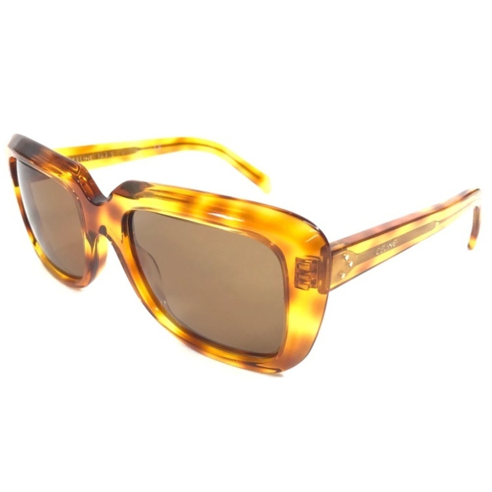 Celine CL400911 53E Sunglasses Tortoise Shell Light Brown - Picture 4 of 12